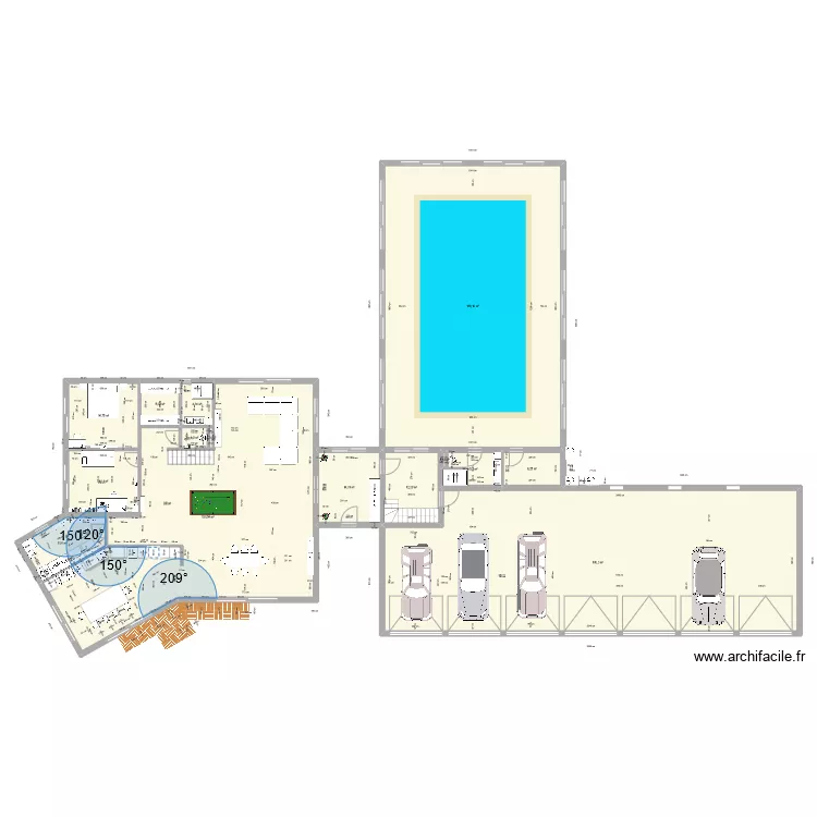 maison. Plan de 
