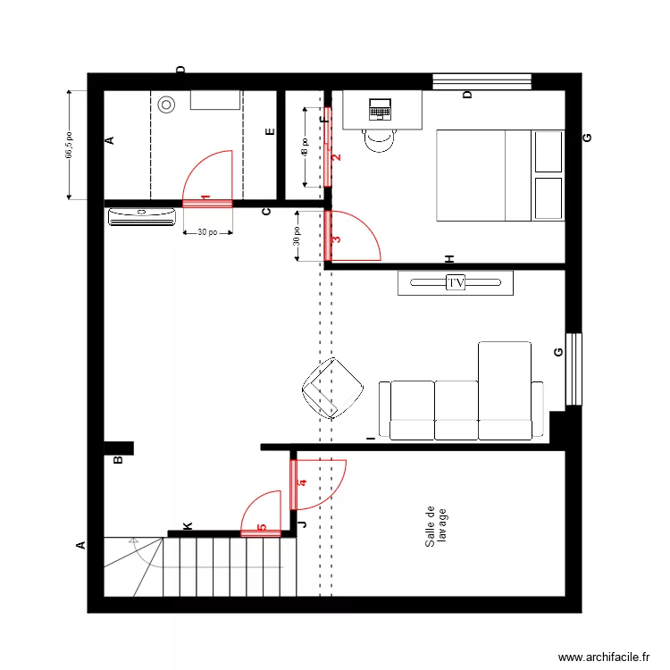 daigle s-sol Finition. Plan de 