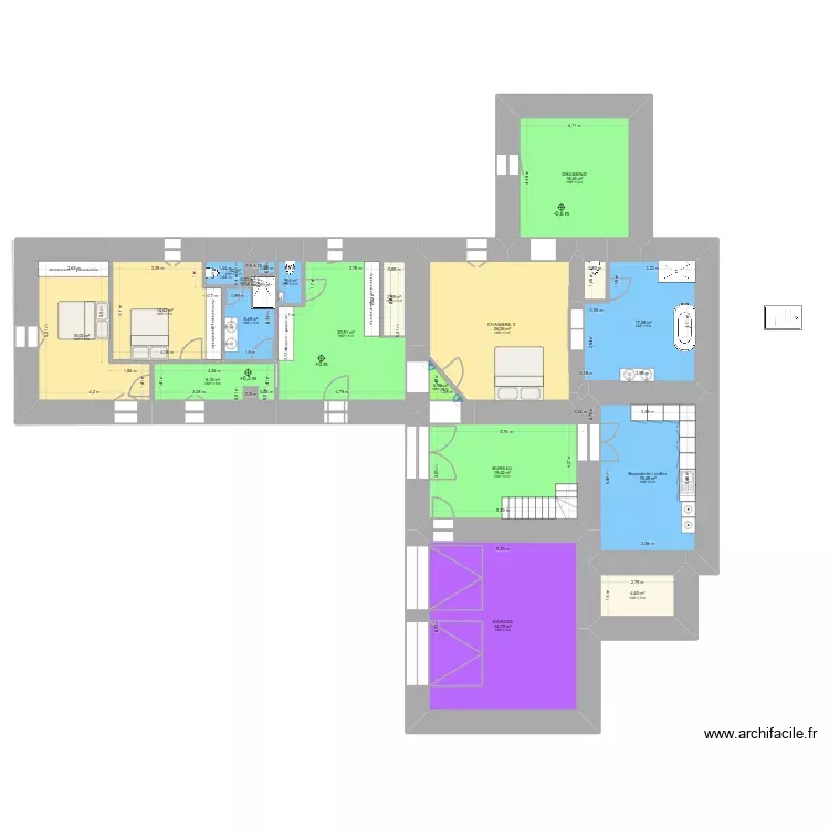 plan 2.2 maison bleu PREMIER JET. Plan de 22 Pièces et 340 m² plan 2.2 maison bleu PREMIER JET. Plan de 22 Pièces et 340 m²