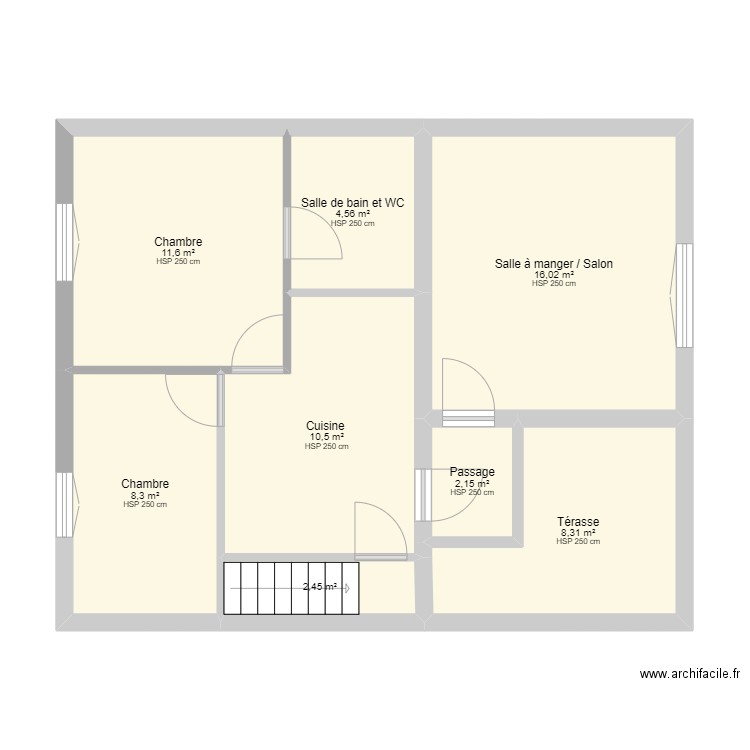 Plan Maison du Mans Etage. Plan de 0 pièce et 0 m2