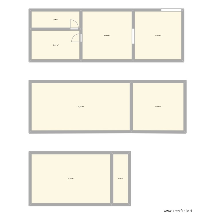Raquettes. Plan de 8 pièces et 181 m2