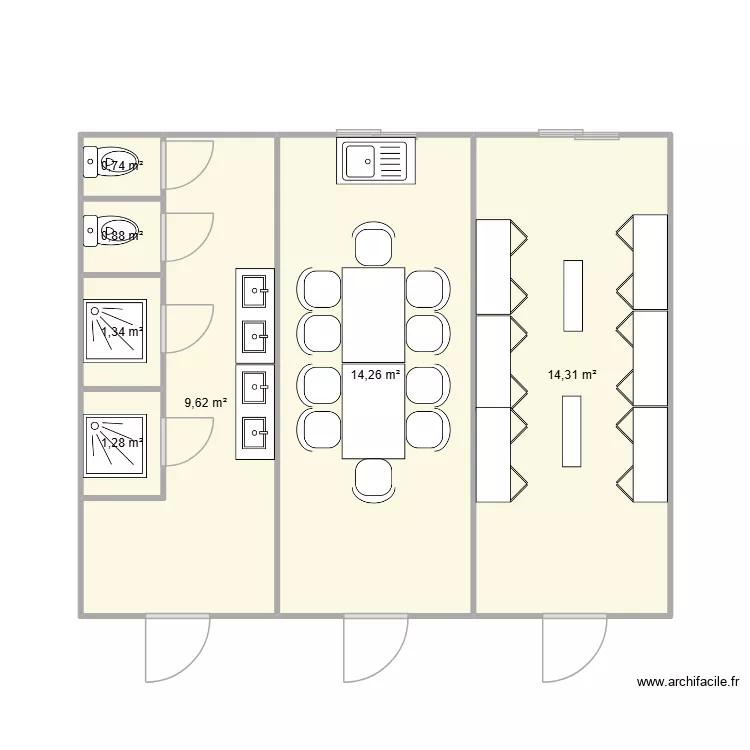 ANDREAC CHANTIER CHARVIEU. Plan de 7 et 42 m² ANDREAC CHANTIER CHARVIEU. Plan de 7 et 42 m²