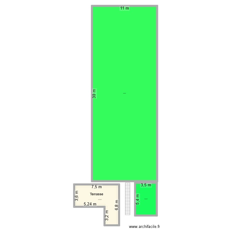 IKOAB 4. Plan de 3 pièces et 383 m2