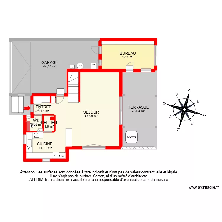 BI 30441 -. Plan de 22  et 303 m²