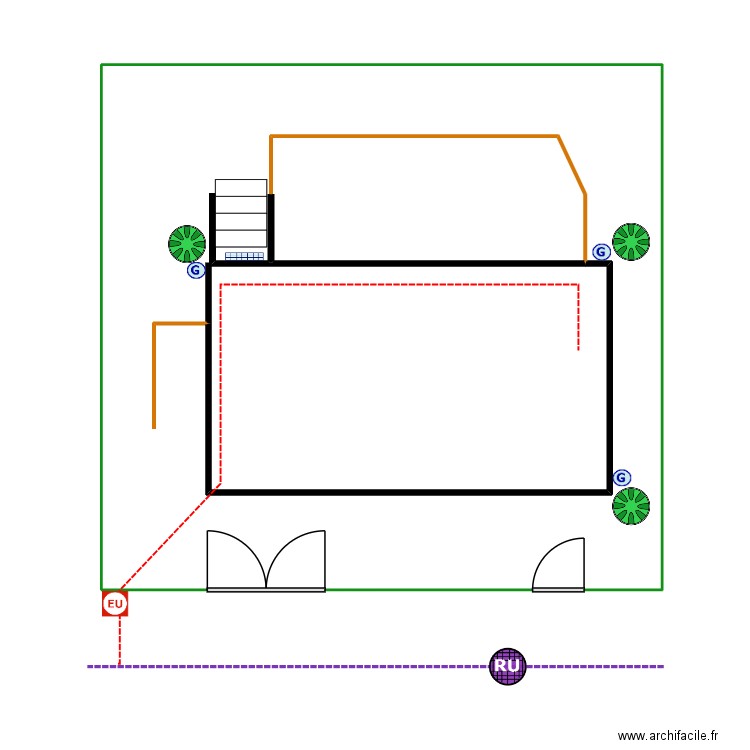 joly ass. Plan de 2 pièces et 80 m2