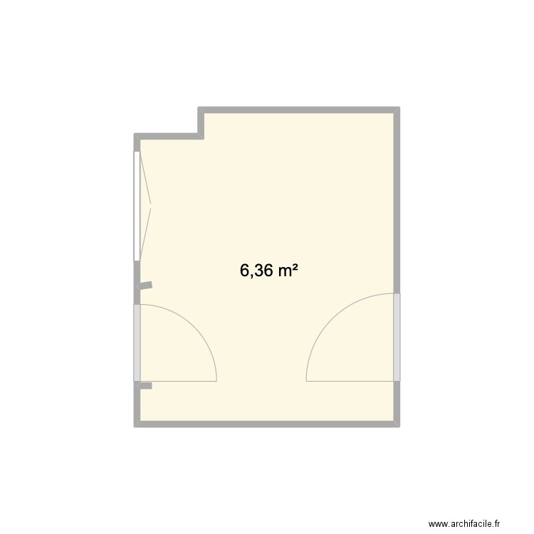 CUISINE ARMANDO. Plan de 1 pièce et 6 m2