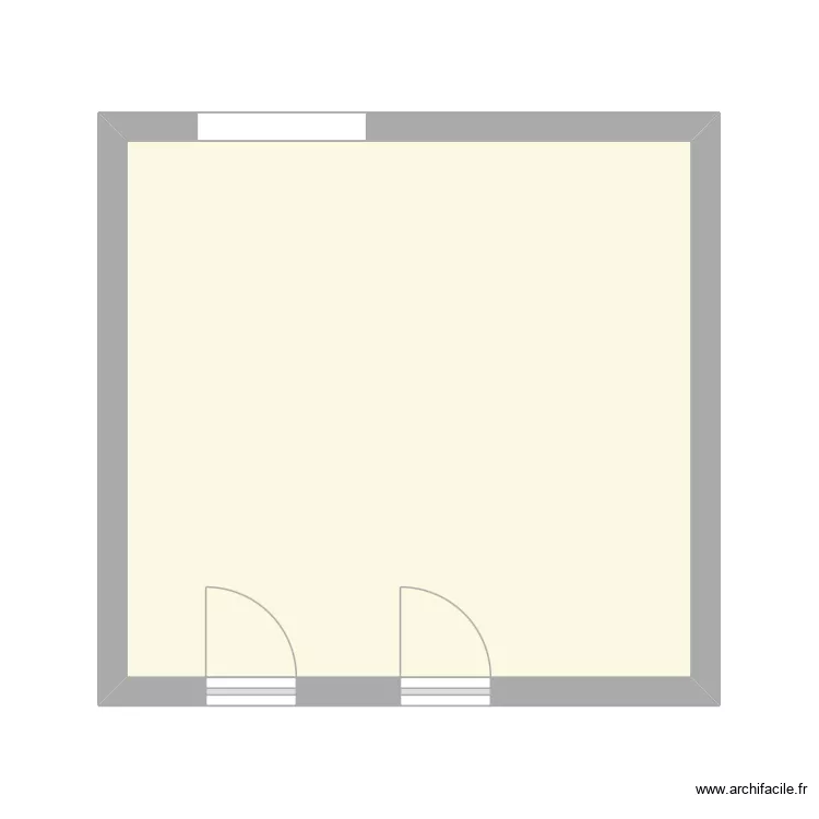 chambre f7. Plan de 1  et 24 m²