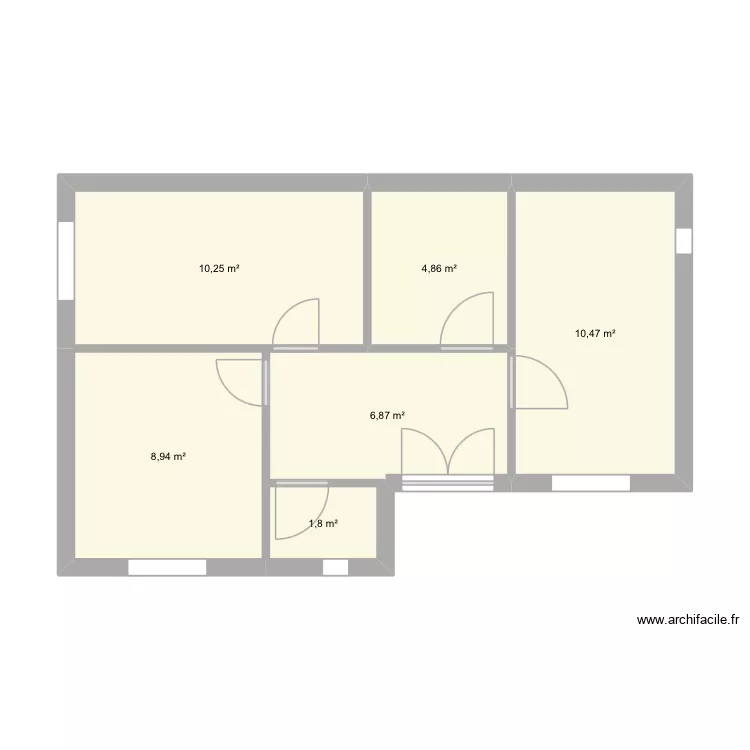 Corse idée 1. Plan de 6 et 43 m² Corse idée 1. Plan de 6 et 43 m²