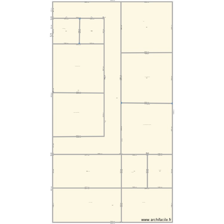 PLAN BOULANGERIE. Plan de 10 pièces et 4661 m2