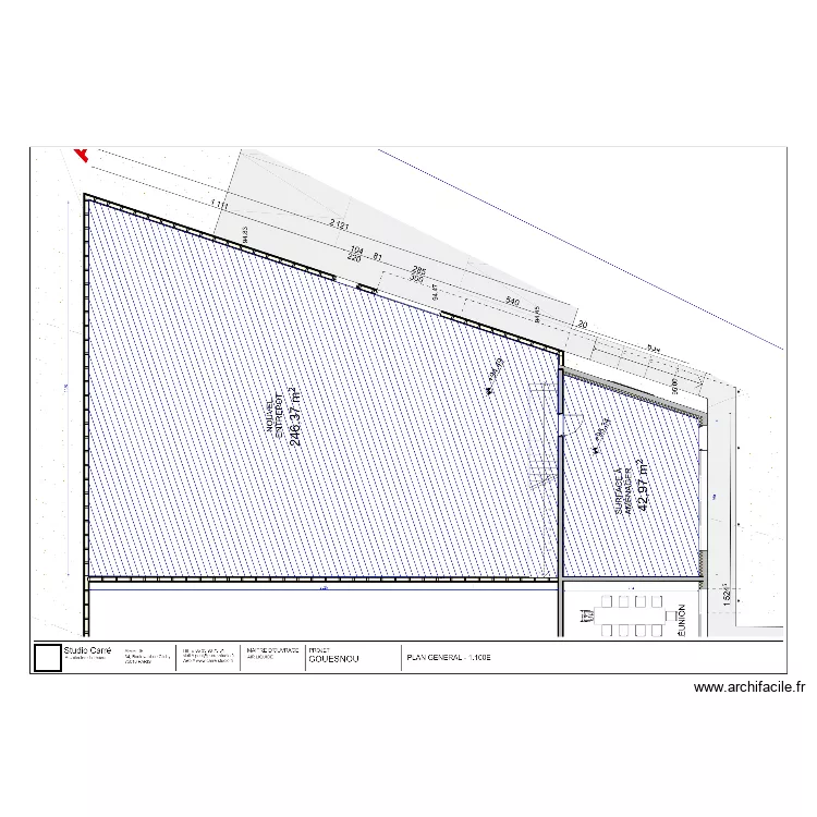 Brest Gouesnou. Plan de 