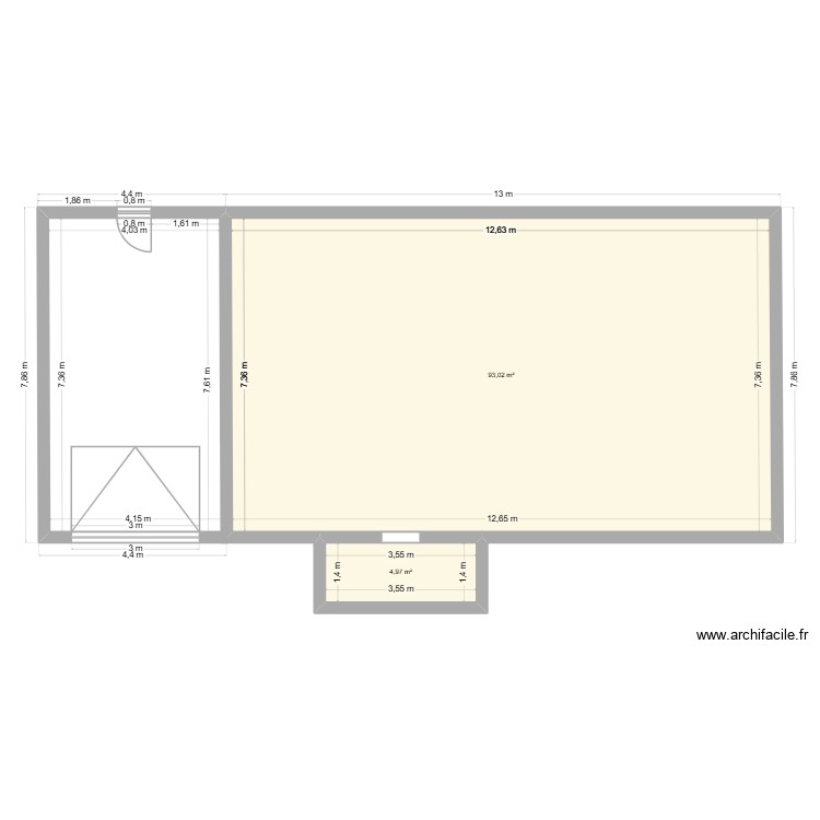 garage. Plan de 0 pièce et 0 m2