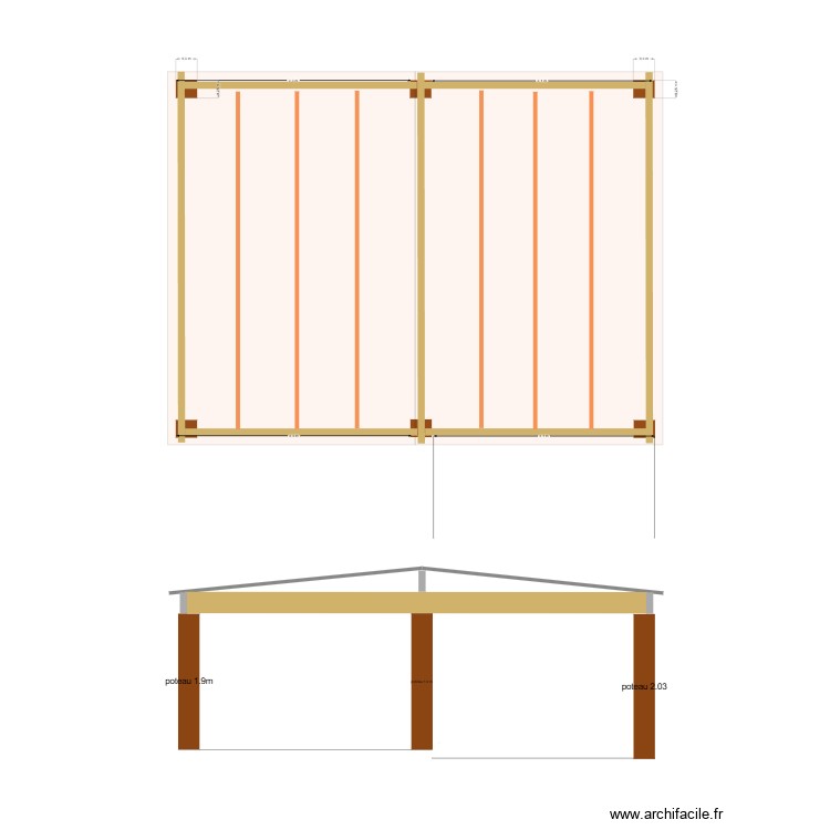 abris de jardin. Plan de 0 pièce et 0 m2
