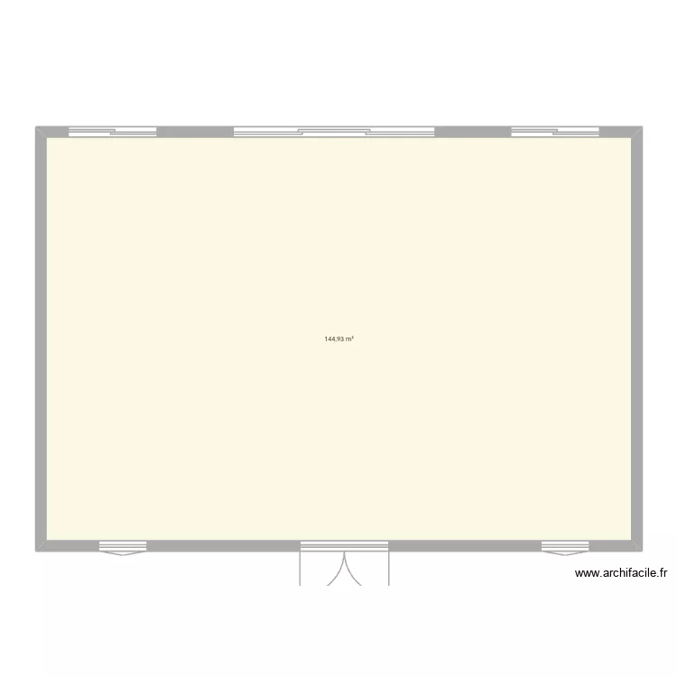 Maison. Plan de 1 et 145 m² Maison. Plan de 1 et 145 m²