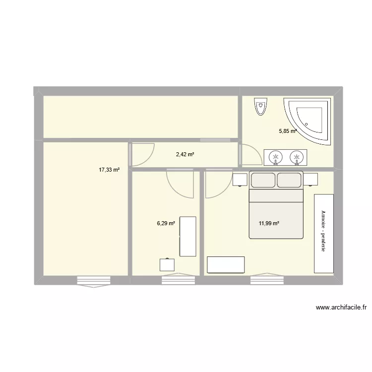 charrat 1 er. Plan de 5 et 44 m² charrat 1 er. Plan de 5 et 44 m²