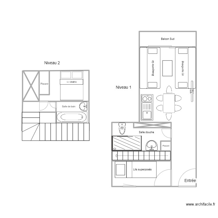 PRA1116. Plan de 15 pièces et 29 m2