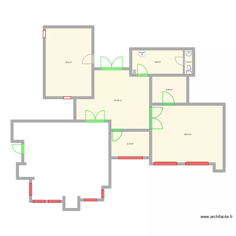 Plan cantine. Plan de 7 et 98 m² Plan cantine. Plan de 7 et 98 m²
