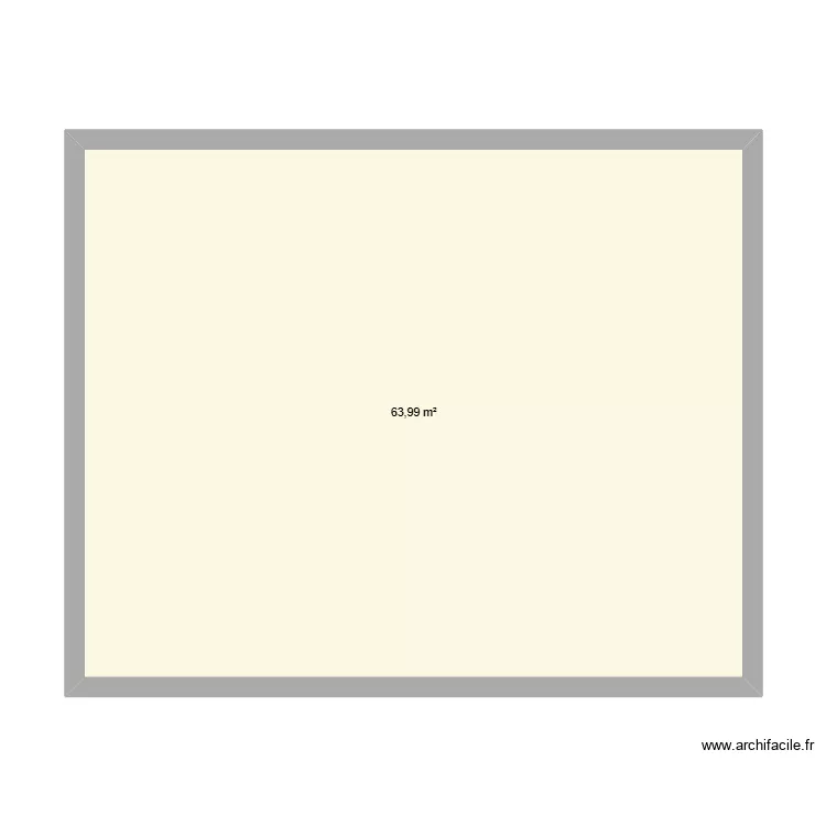 base. Plan de 1  et 64 m²