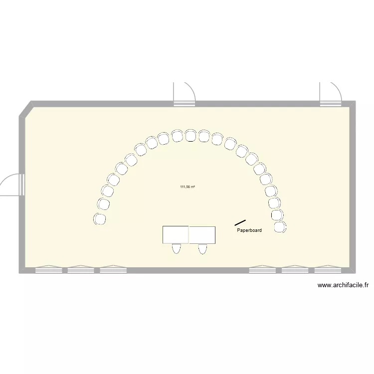 Foyer de la danse base. Plan de 1 et 112 m² Foyer de la danse base. Plan de 1 et 112 m²
