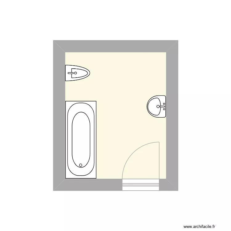 CHALOPIN état initial. Plan de 1 et 6 m² CHALOPIN état initial. Plan de 1 et 6 m²