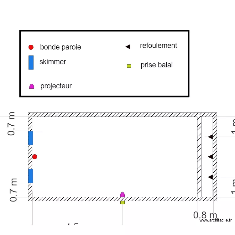 montel st restitut. Plan de 3  et 62 m²