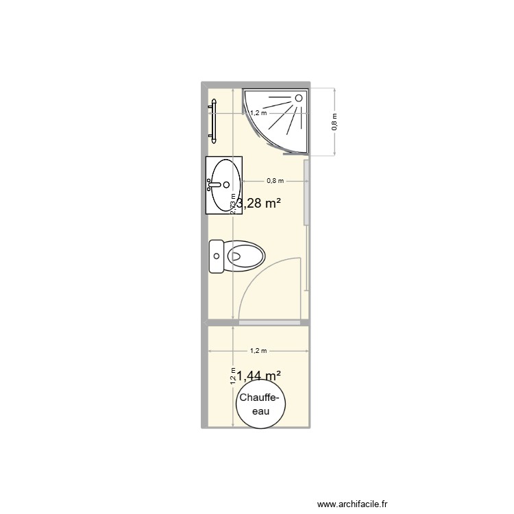 salle de bain garage2. Plan de 0 pièce et 0 m2