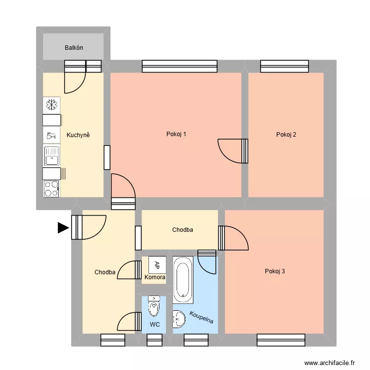 Výstavní 2094, byt 4. Plan de 15 et 192 m² Výstavní 2094, byt 4. Plan de 15 et 192 m²
