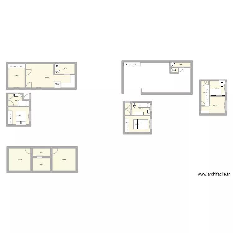 Maison L.. Plan de 17 pièces et 103 m²