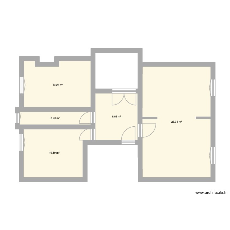 Appart Nemours 1er &eacute;tage. Plan de 0 pièce et 0 m2