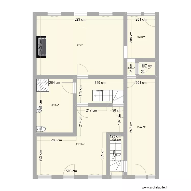 maison. Plan de 