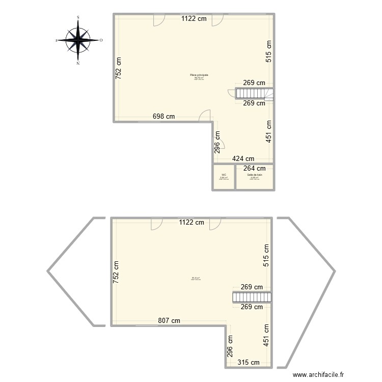 CZECHOWSKI. Plan de 6 pièces et 197 m2