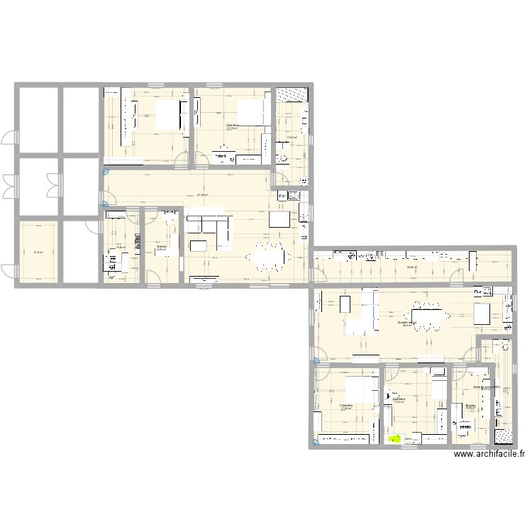 Maison Amandine. Plan de 12 pièces et 267 m2