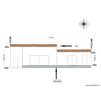 coupe fa&ccedil;ade existant ok ok