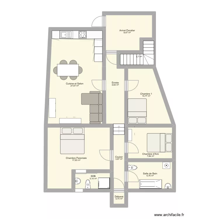 Notre appart. Plan de 11 et 94 m² Notre appart. Plan de 11 et 94 m²