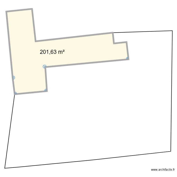 masse 3. Plan de 1 pièce et 202 m2