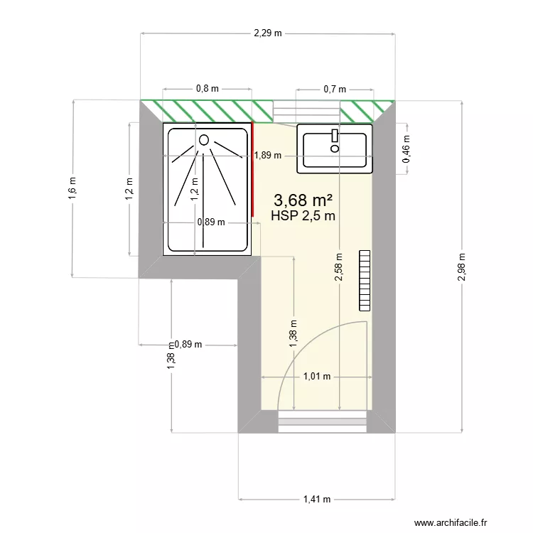 Dalby. Plan de 1 et 4 m² Dalby. Plan de 1 et 4 m²