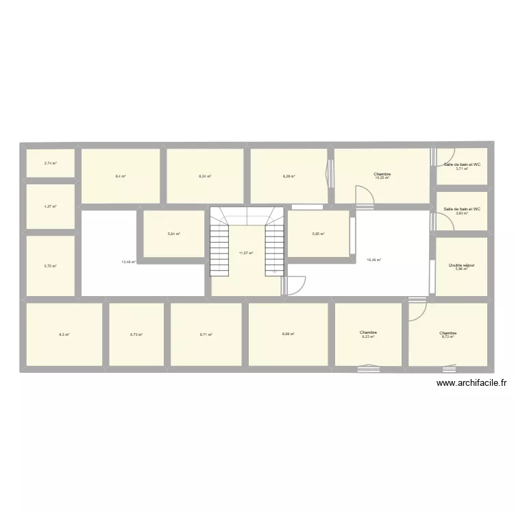 deux Lotissement Alliance Darna. Plan de 21  et 167 m²