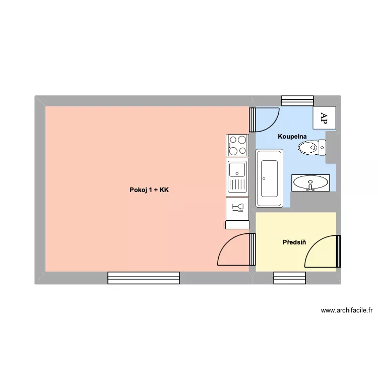Na Desátém 411, byt 14. Plan de 5 et 30 m² Na Desátém 411, byt 14. Plan de 5 et 30 m²