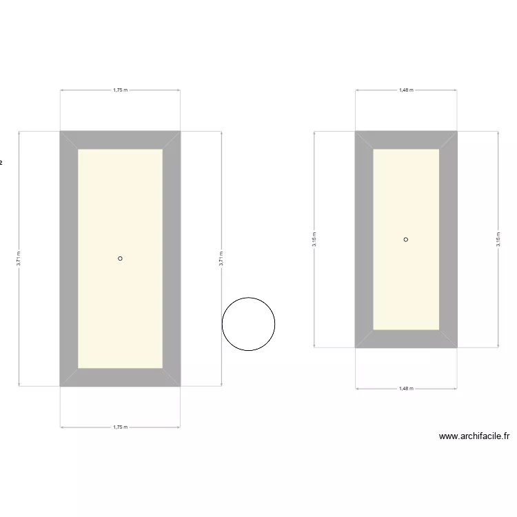 Labry couloir filles. Plan de 