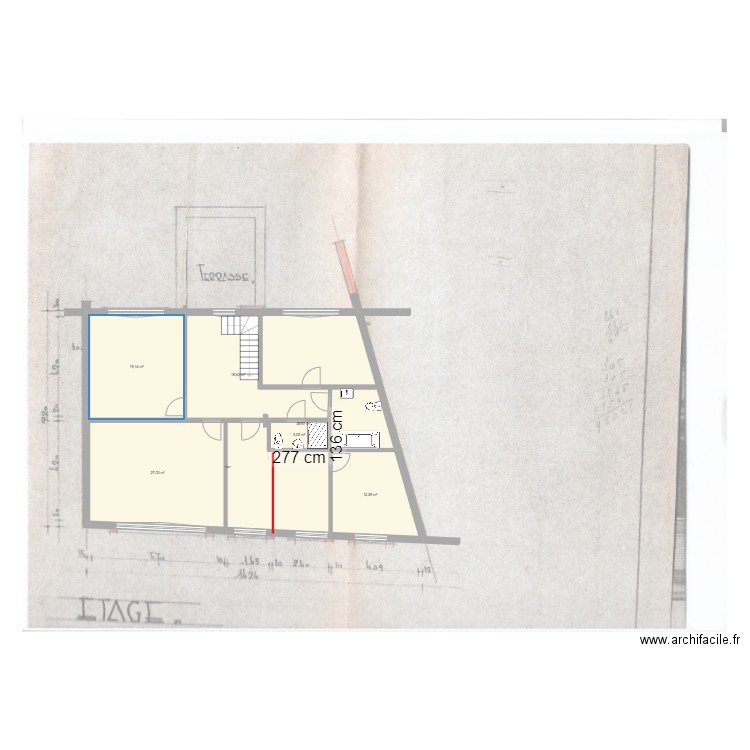 Langeveld. Plan de 6 pièces et 119 m2