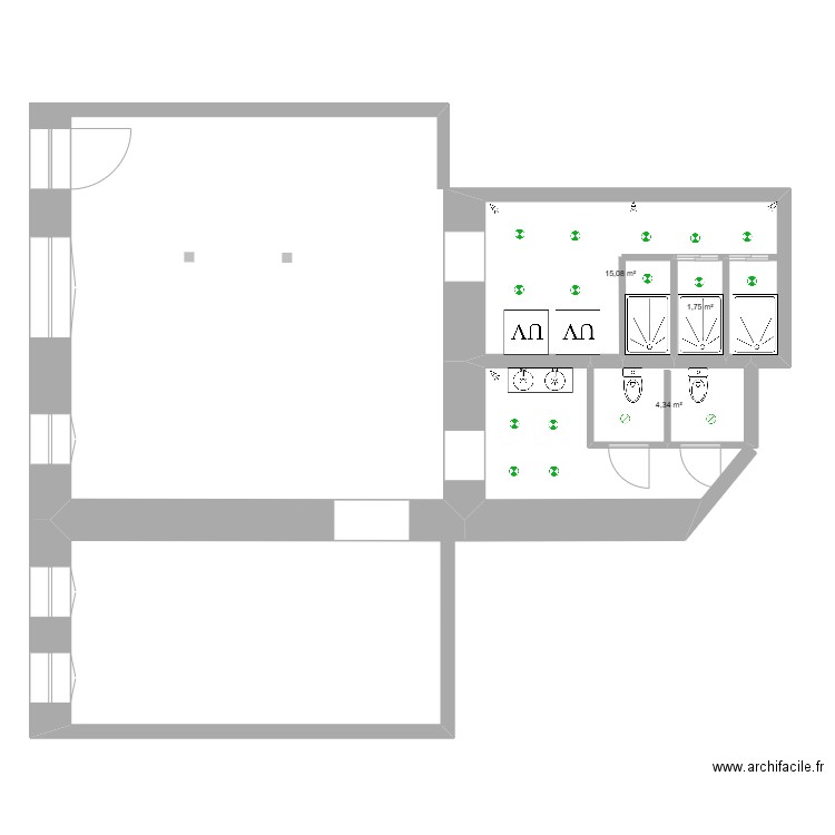 FLOW nouv. Plan de 3 pièces et 21 m2