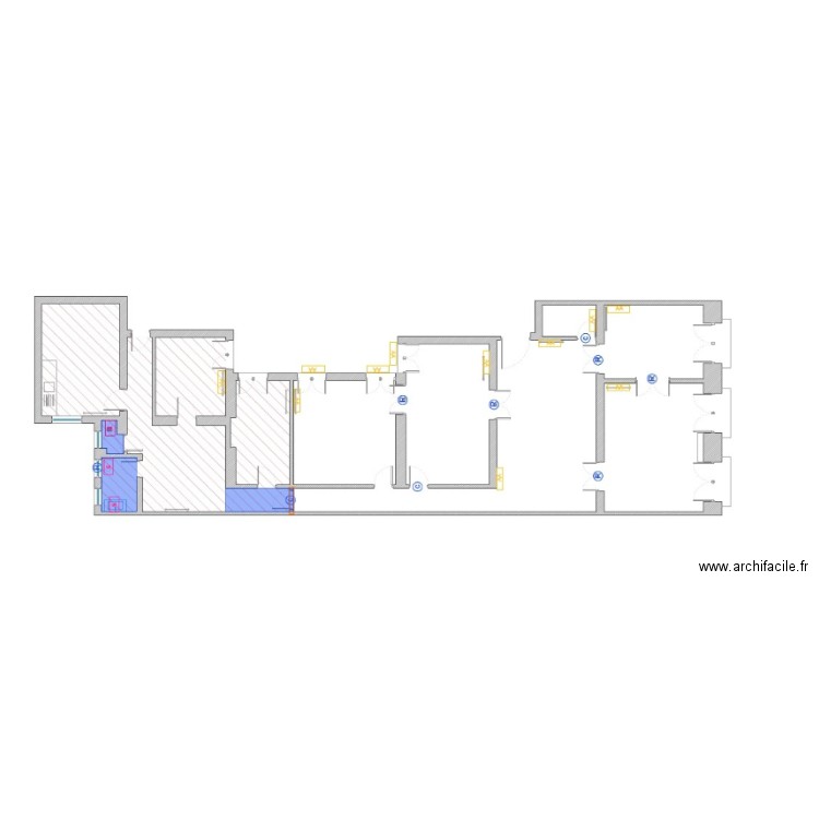 columela. Plan de 0 pièce et 0 m2