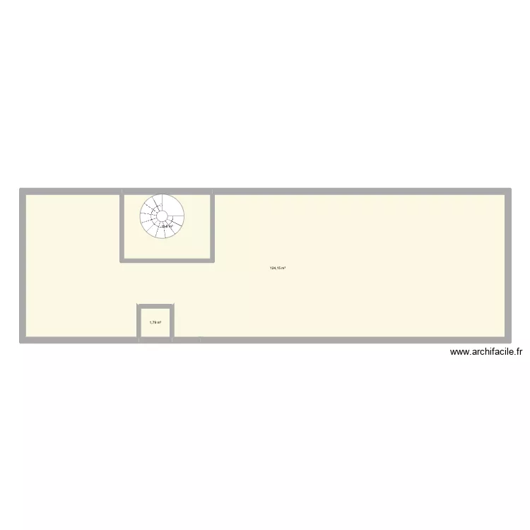Belley 1et etage. Plan de 3 Pièces et 137 m² Belley 1et etage. Plan de 3 Pièces et 137 m²