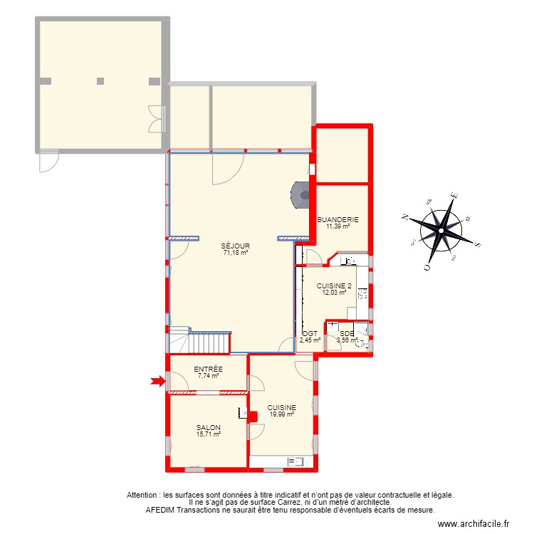 BI 17184 - . Plan de 45 pièces et 462 m2