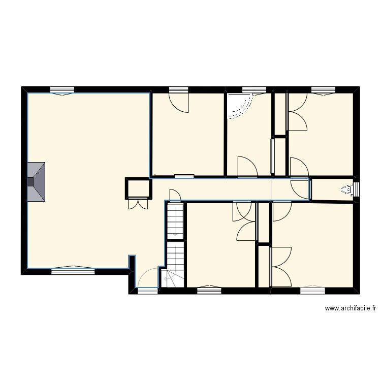 Fedeli. Plan de 20 pièces et 304 m2