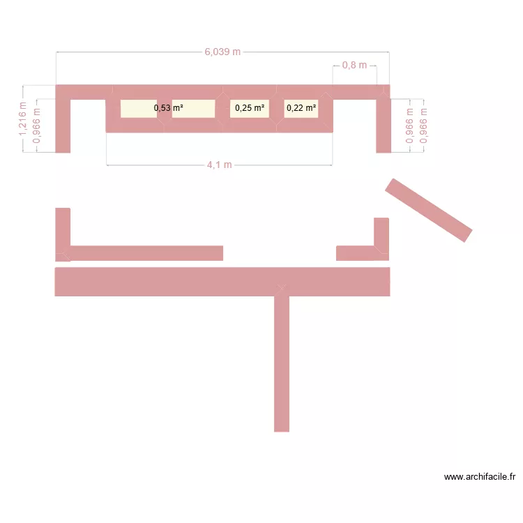 CUISINE EXT&Eacute;RIEURE  LE CHOIX DU GO&Ucirc;T. Plan de 3 pièces et 1 m²