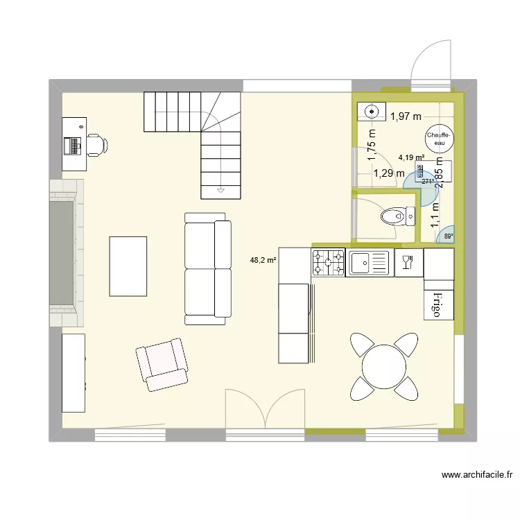 Isergues RDC. Plan de 