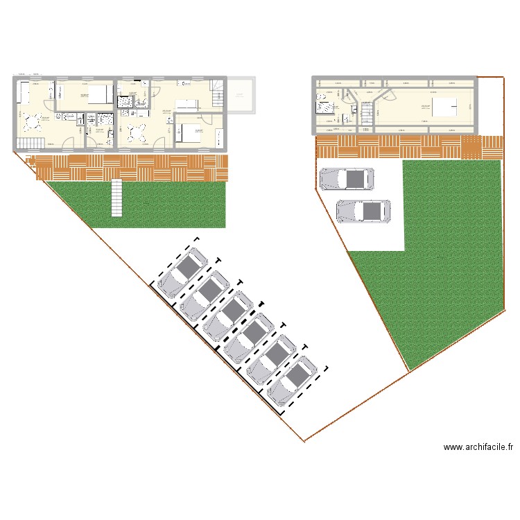 hanvoile aout. Plan de 36 pièces et 370 m2