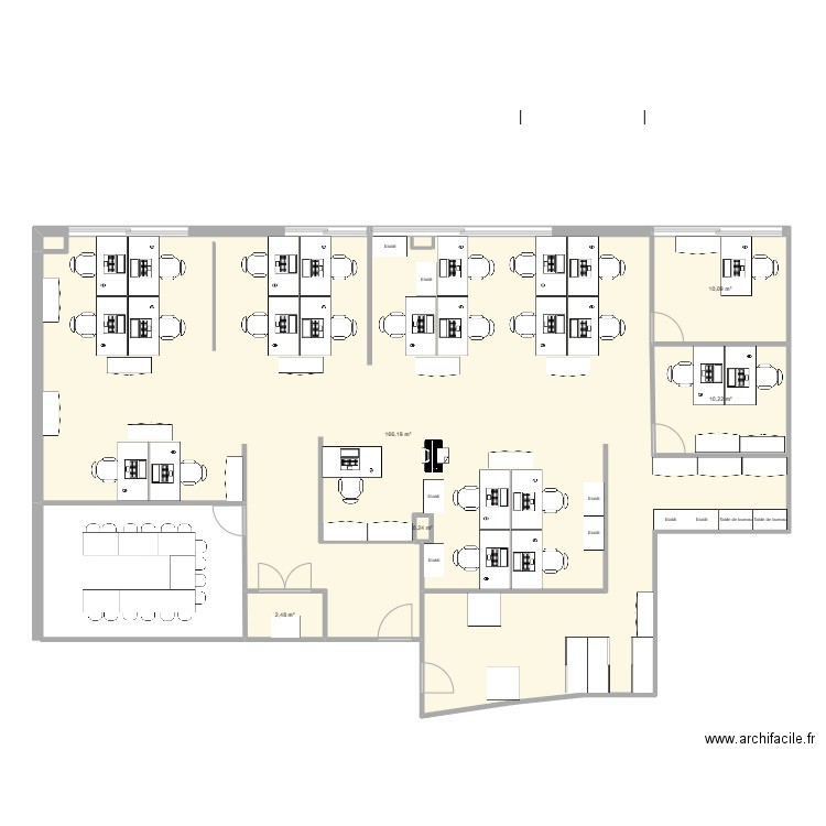 ISS vJV. Plan de 5 pièces et 189 m2