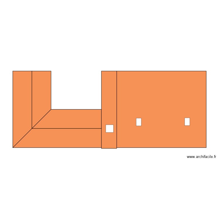 plan des toitures. Plan de 0 pièce et 0 m2