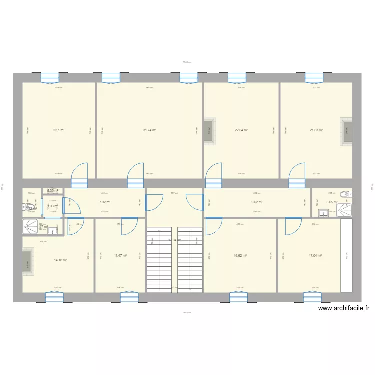 PROJET OLARGUES APPARTEMENT DEUXIEME. Plan de 